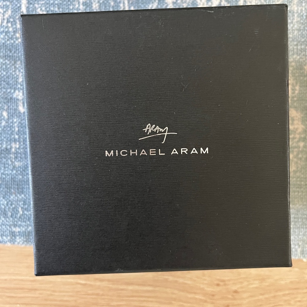 Michael Aram Black Box with Silver Logo